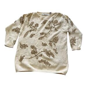 Josephine Chaus Vintage Cream Winter Sweater